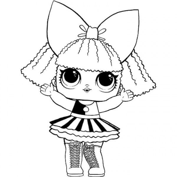 LOL Panenka pro 6leté Děti omalovánka