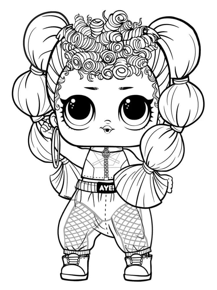 LOL Panenka omalovánka