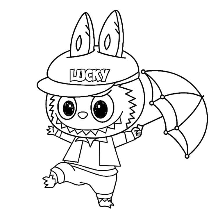 Labubu Obrázek omalovánka