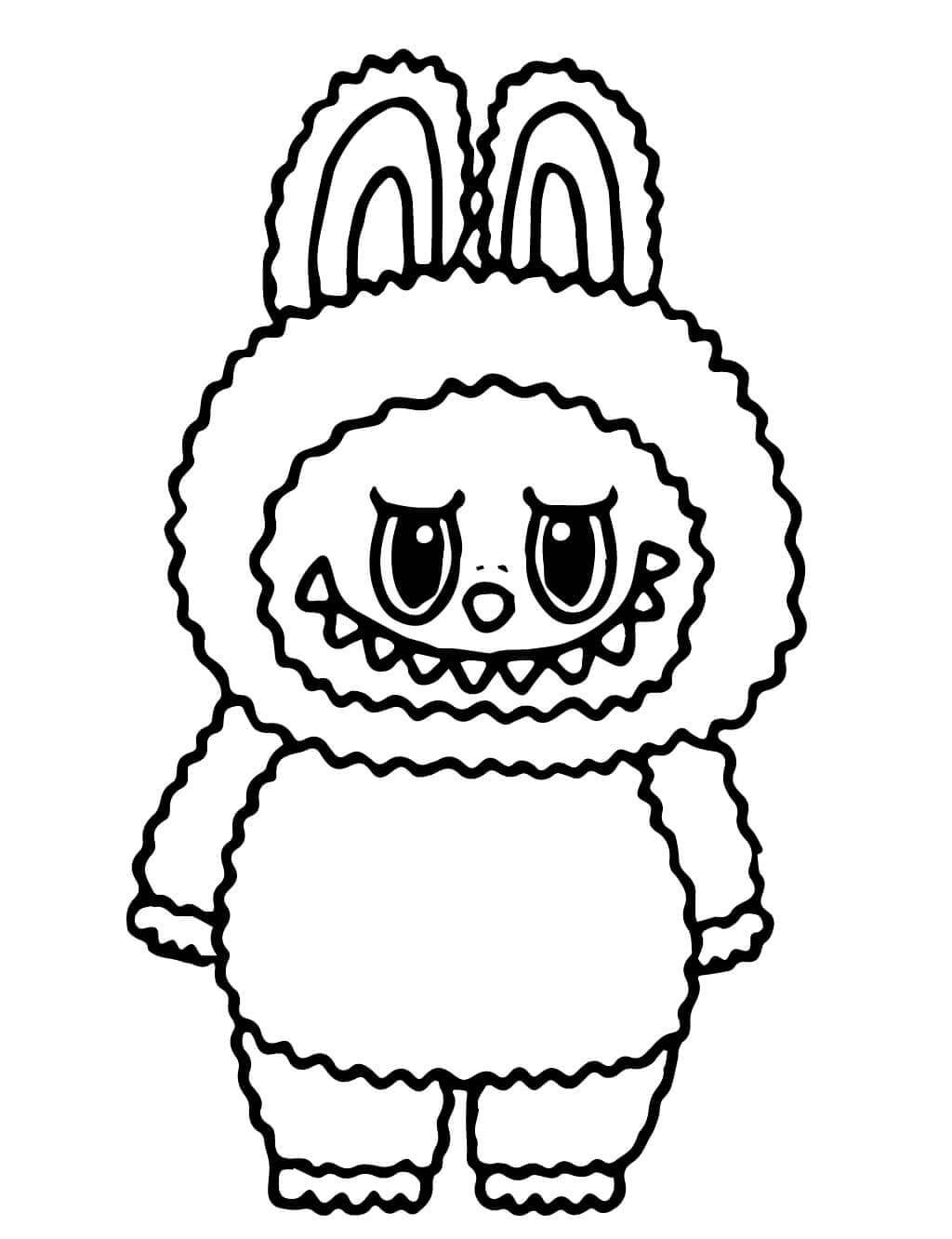 Labubu Vymalovatelné pro Děti omalovánka