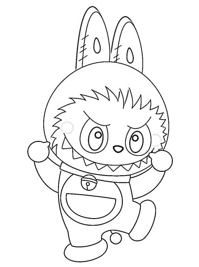 Labubu Zdarama omalovánka