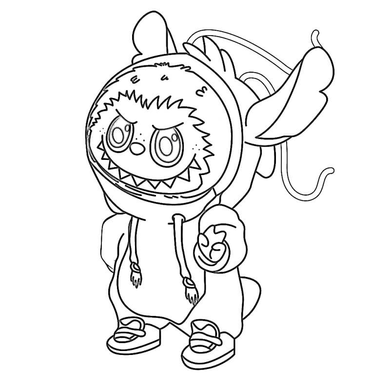 Labubu pro Děti omalovánka