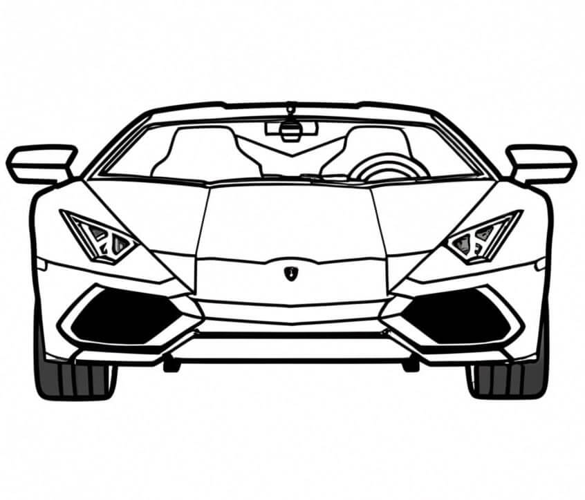 Lamborghini (1) omalovánka