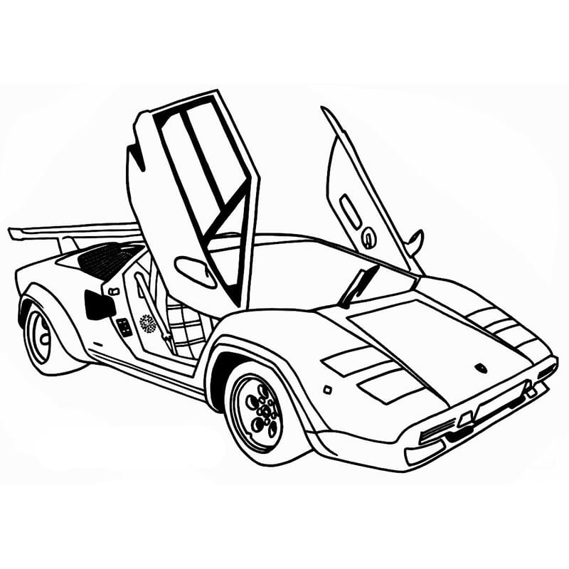 Lamborghini Obrázek omalovánka