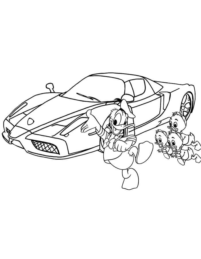 Lamborghini Vozidlo omalovánka