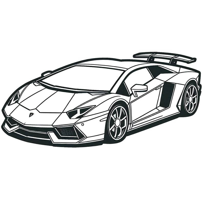 Lamborghini Zdarama omalovánka