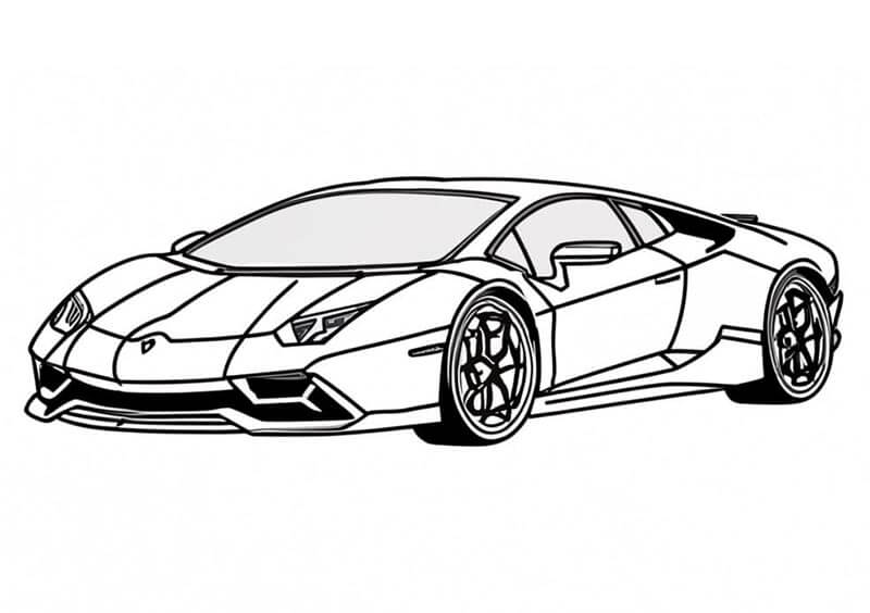 Lamborghini pro 1leté Děti omalovánka