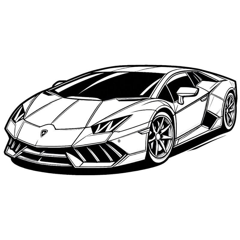 Lamborghini pro 3leté Děti omalovánka