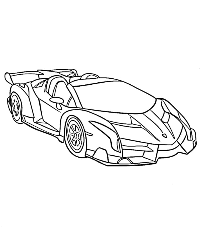 Lamborghini pro 5leté Děti omalovánka