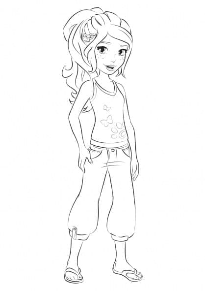 Lego Friends Tisknutelná pro Děti omalovánka