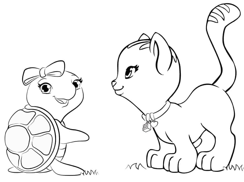 Lego Friends pro 1leté Děti omalovánka