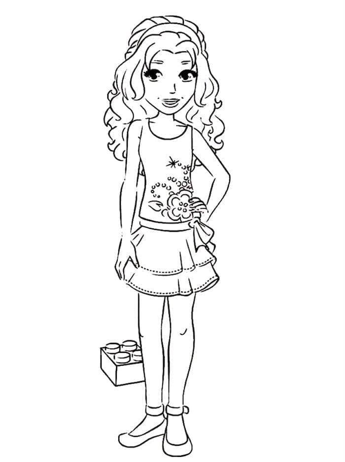 Lego Friends pro Děti omalovánka