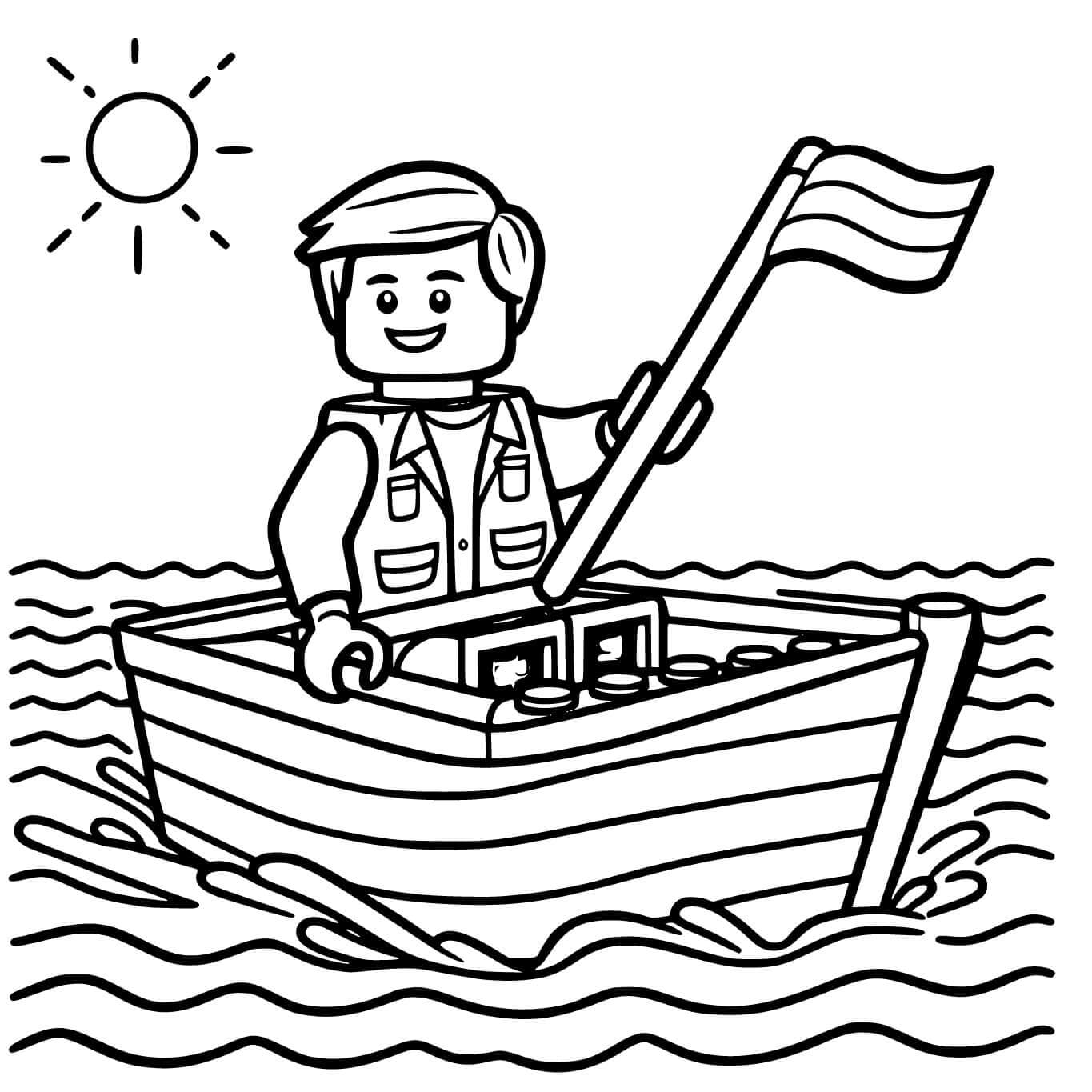 Lego Obrázek omalovánka