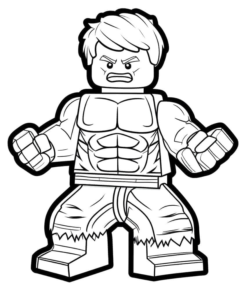 Lego pro 1leté Děti omalovánka