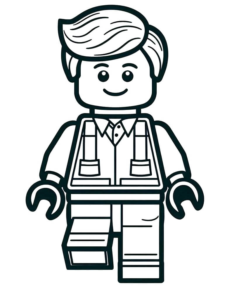 Lego pro 2leté Děti omalovánka