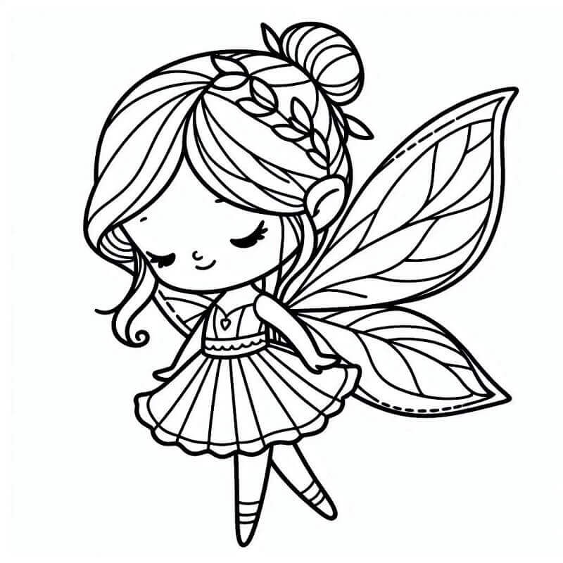 Létající Víla omalovánka