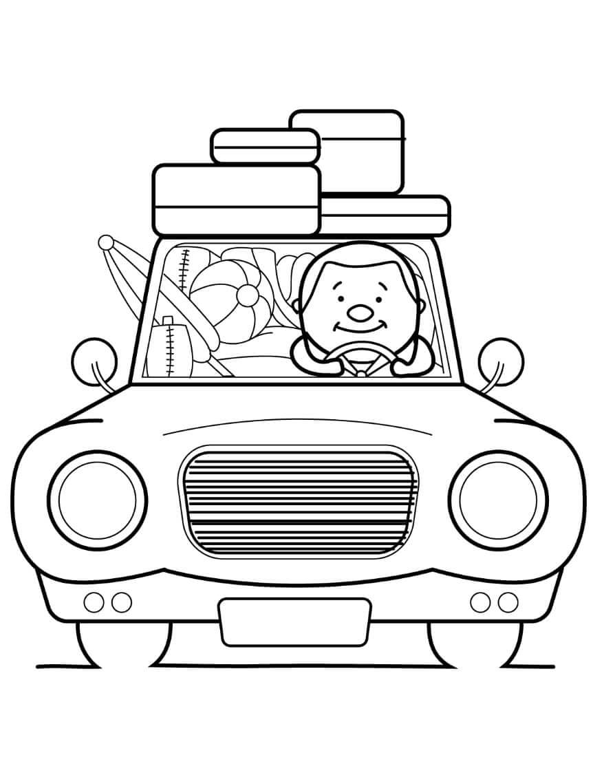 Léto pro 1leté Děti omalovánka