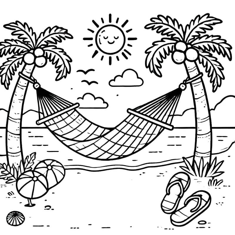 Léto pro 5leté Děti omalovánka