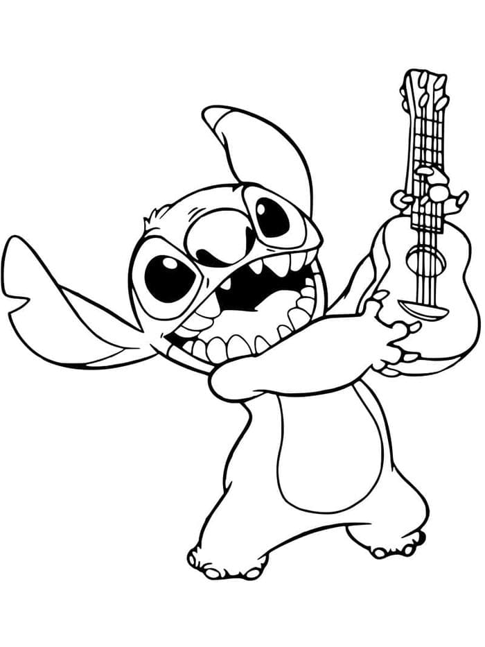 Lilo a Stitch Zdarma pro Děti omalovánka