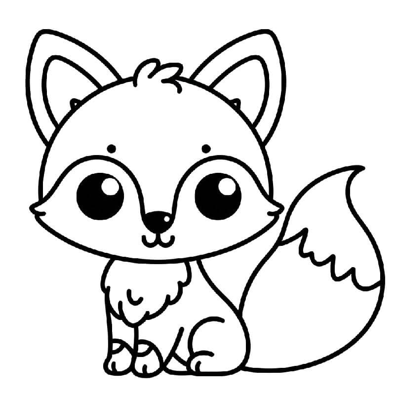 Liška Tisknutelná omalovánka