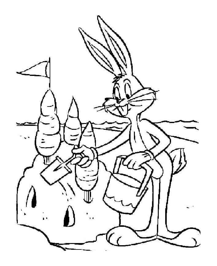 Looney Tunes Bugs Bunny omalovánka