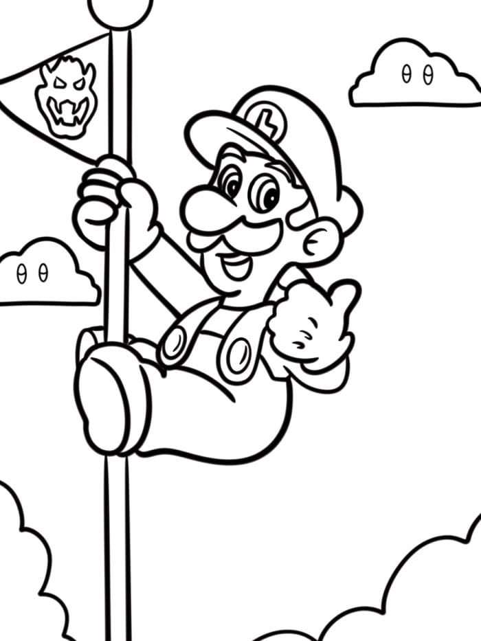 Luigi Hra omalovánka