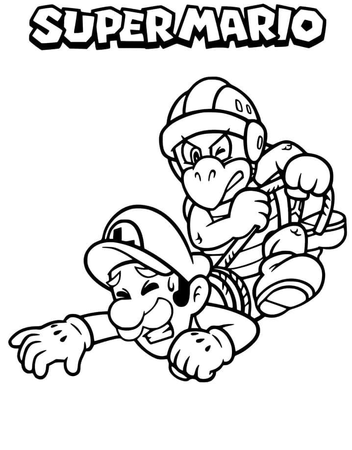 Luigi Tisknutelný Zdarma omalovánka