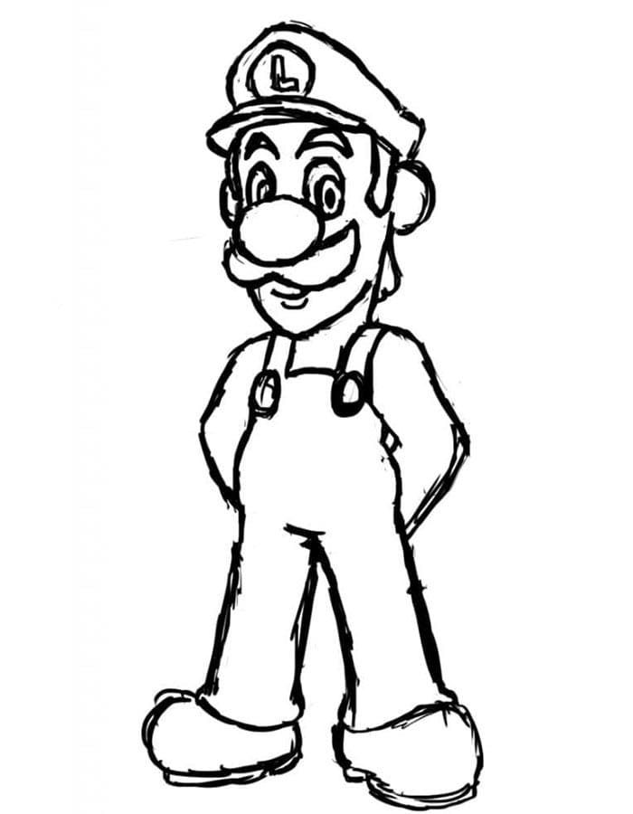 Luigi k Tisku omalovánka