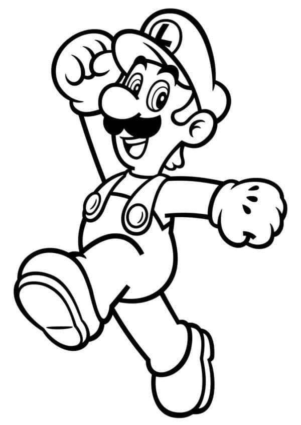 Luigi pro Děti omalovánka