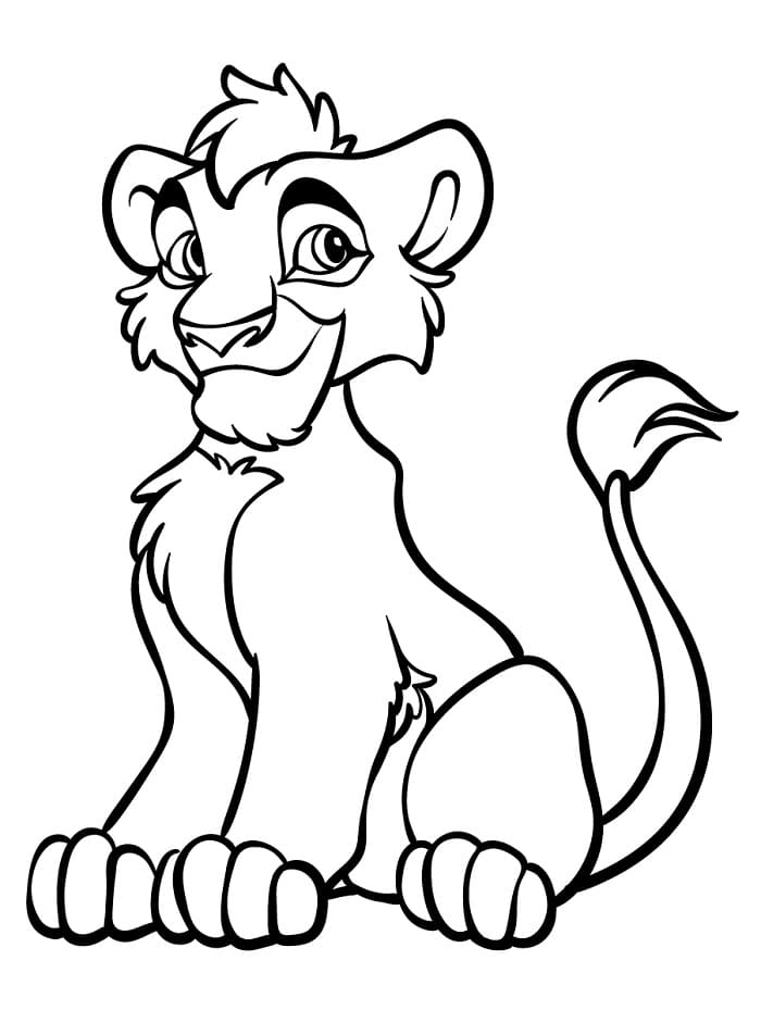Lví Král Tisknutelný Zdarma omalovánka