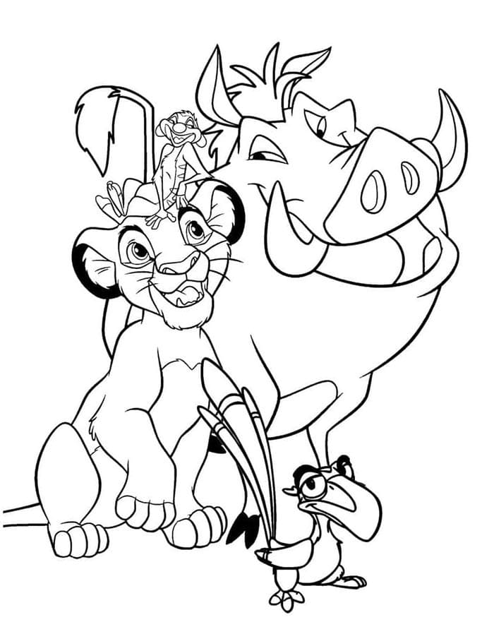 Lví Král Tisknutelný pro Děti omalovánka