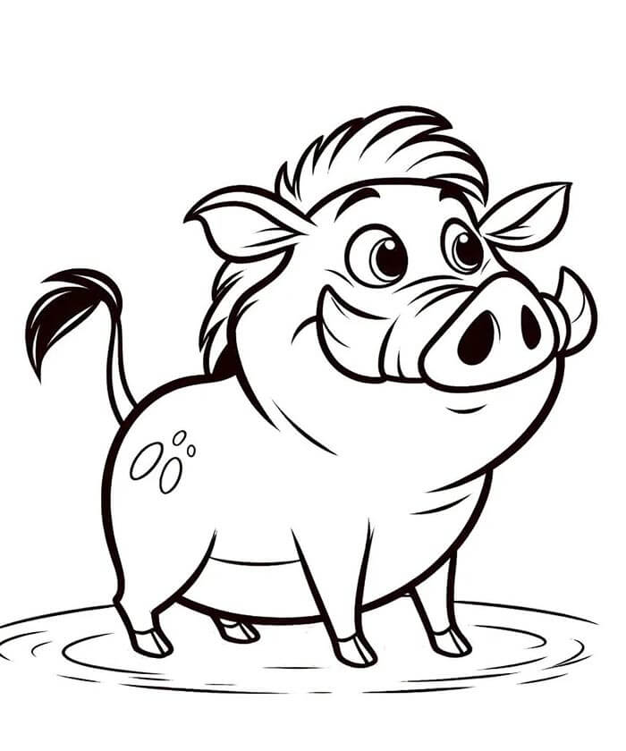 Lví Král pro 4leté Děti omalovánka