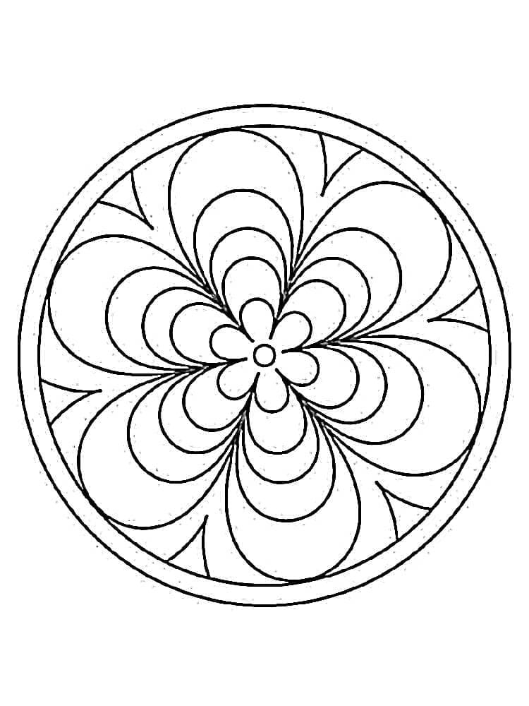 Mandala (7) omalovánka