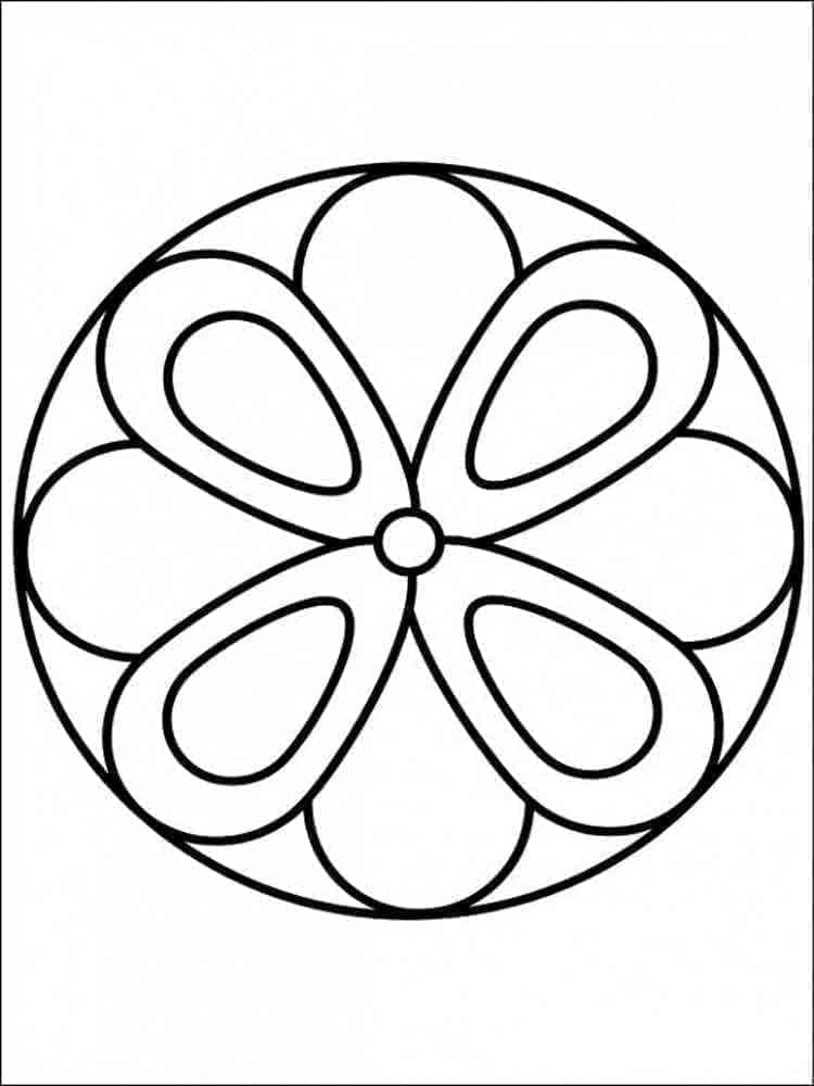 Mandala (9) omalovánka