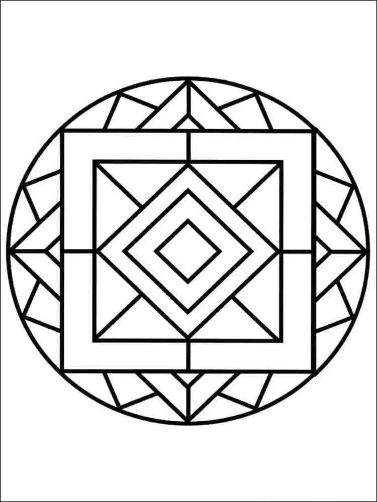 Mandala Vymalovatelné pro Dospělé omalovánka