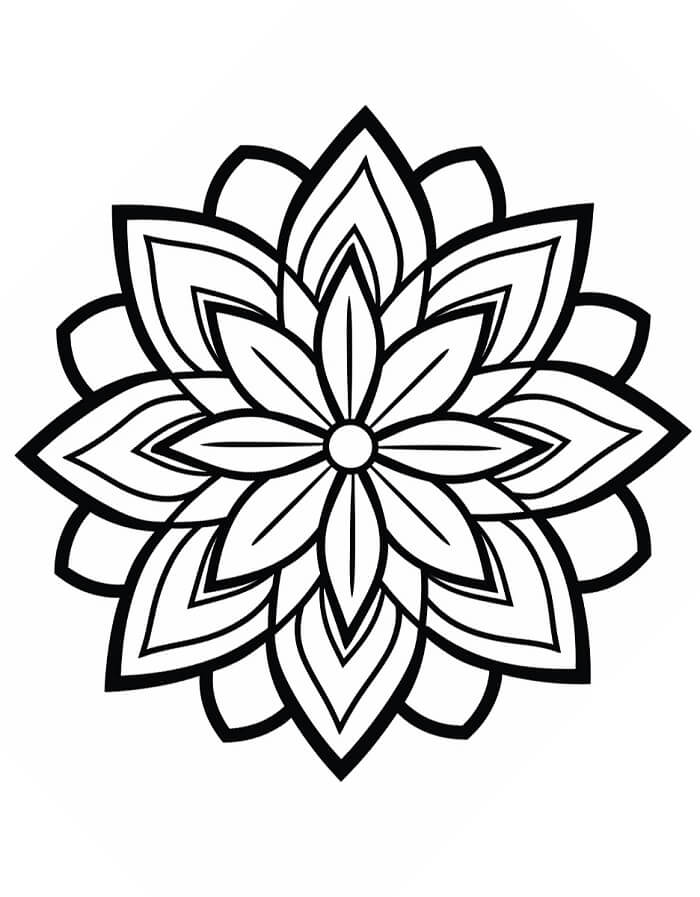 Mandala Zdarama omalovánka