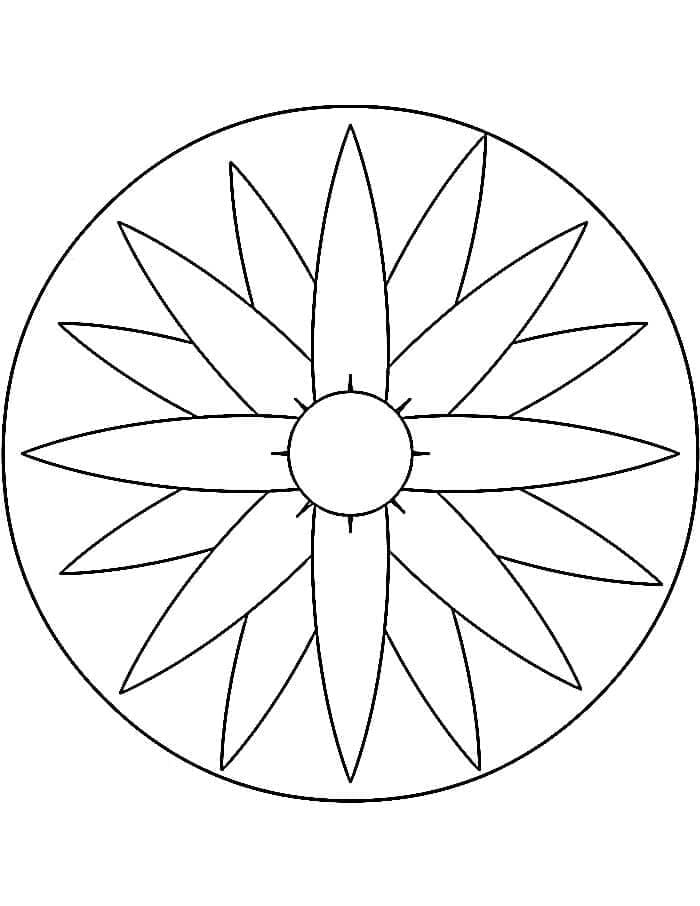 Mandala Zdarma Vymalovatelné Obrázek omalovánka