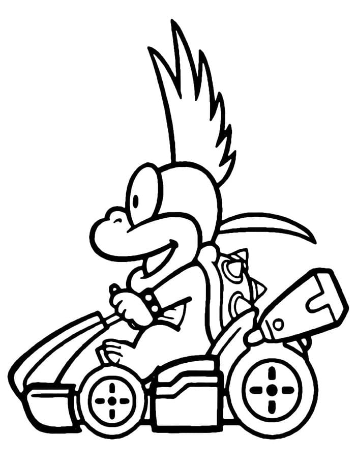 Mario Kart Hra omalovánka