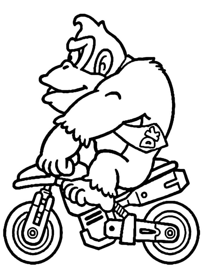 Mario Kart Vymalovatelné pro Děti omalovánka