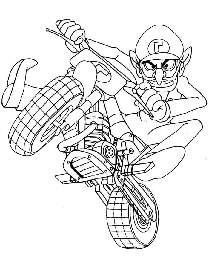 Mario Kart Zdarama omalovánka