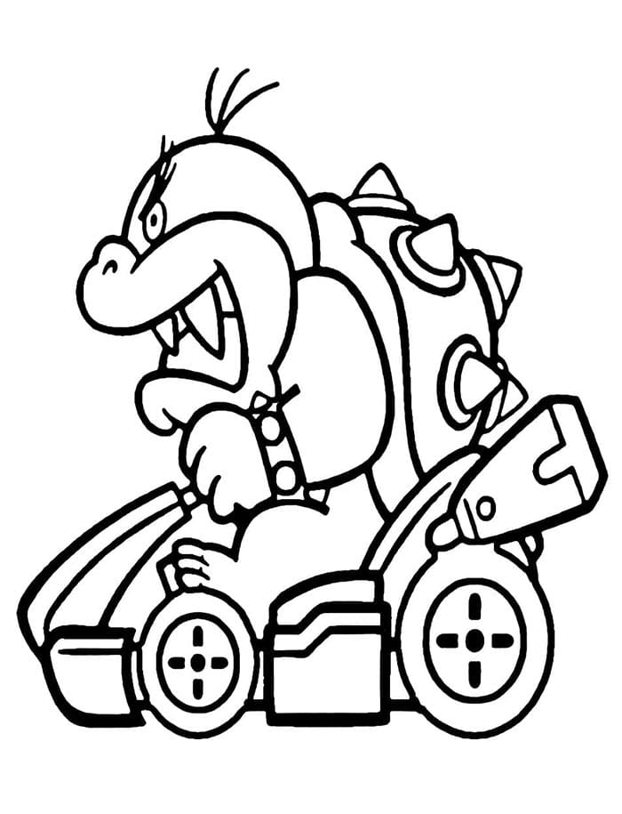 Mario Kart k Tisku omalovánka