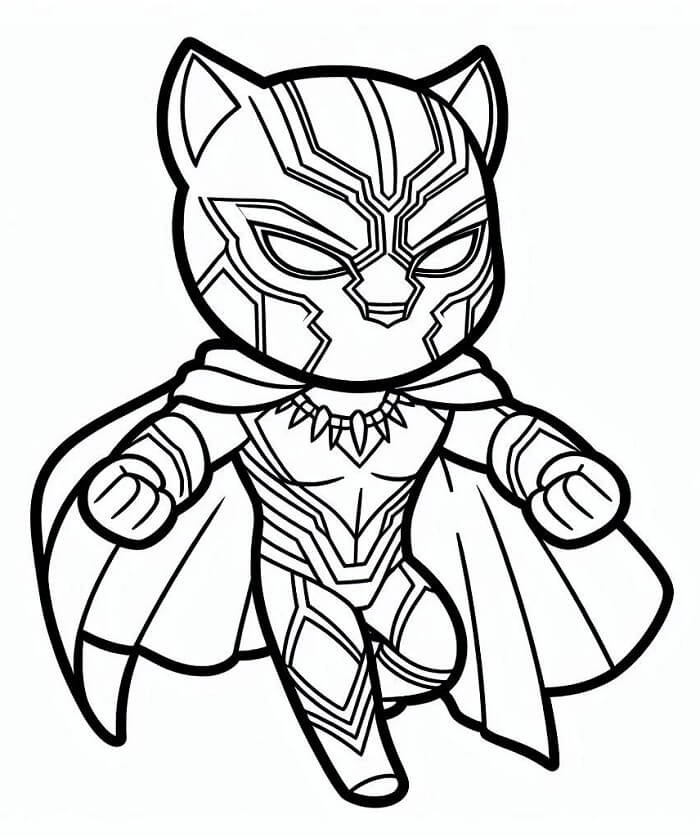 Marvel Black Panther omalovánka
