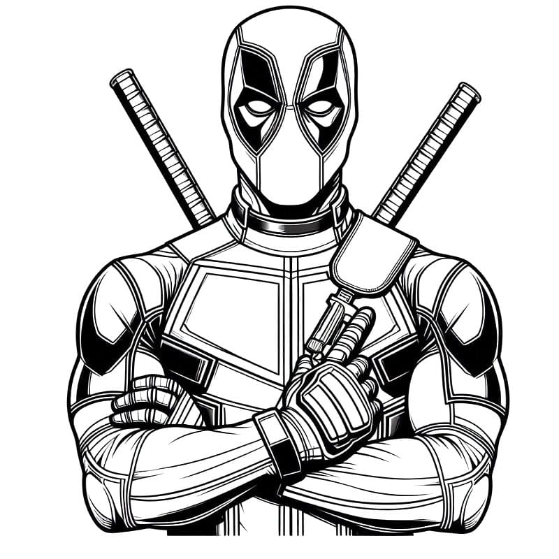 Marvel Deadpool omalovánka