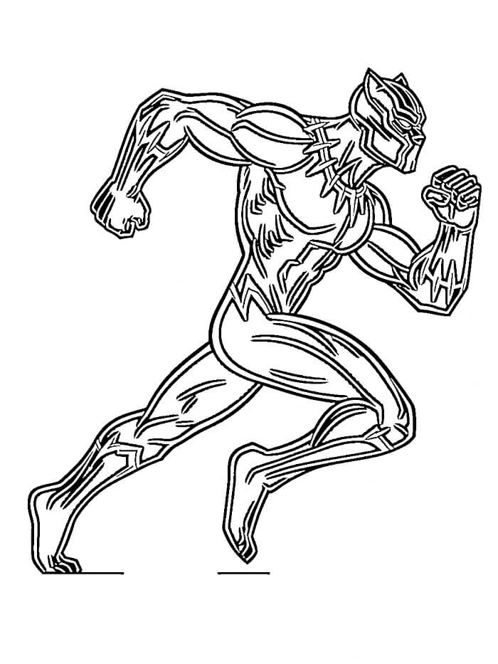 Marvel Superhrdina Black Panther omalovánka