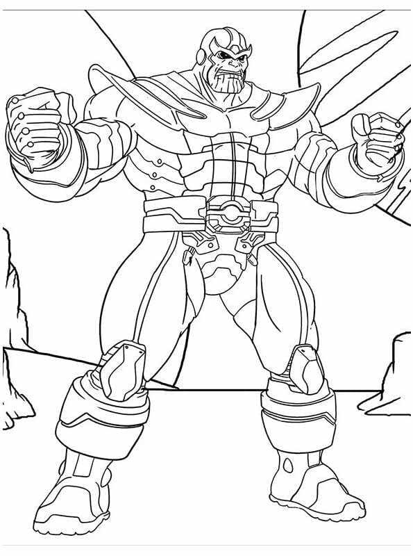 Marvel Thanos omalovánka