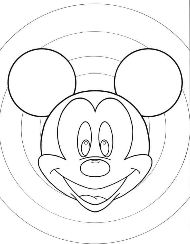Mickey Mouse Tisknutelný omalovánka