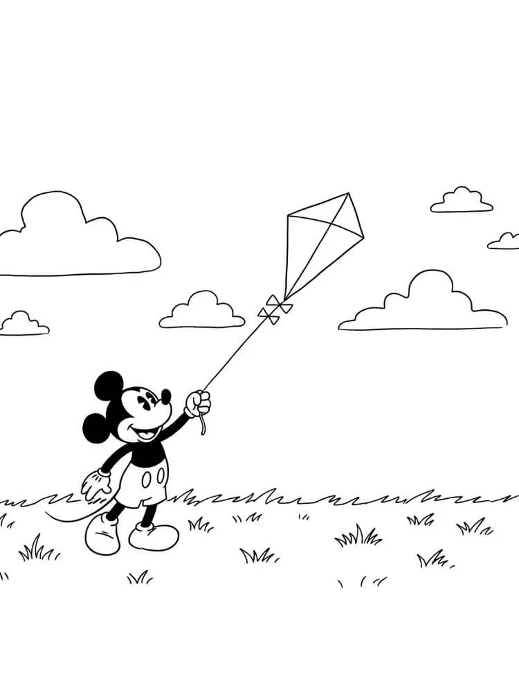 Mickey Mouse k Tisku omalovánka