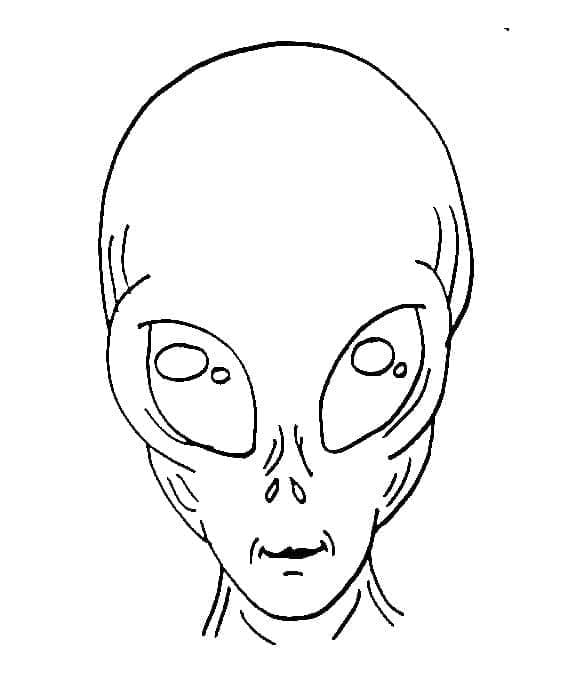 Mimozemšťan Tisknutelný pro Děti omalovánka