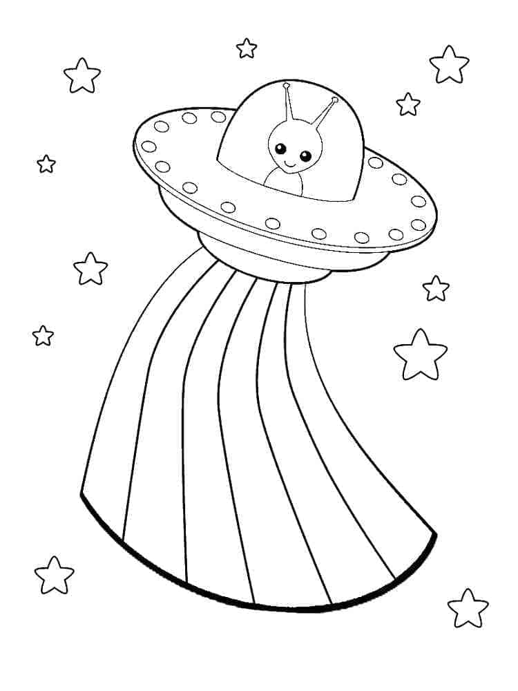 Mimozemšťan Zdarma Vymalovatelné Obrázek omalovánka