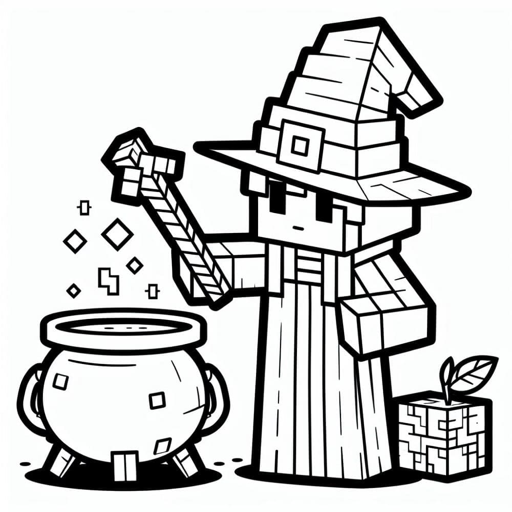 Minecraft (1) omalovánka